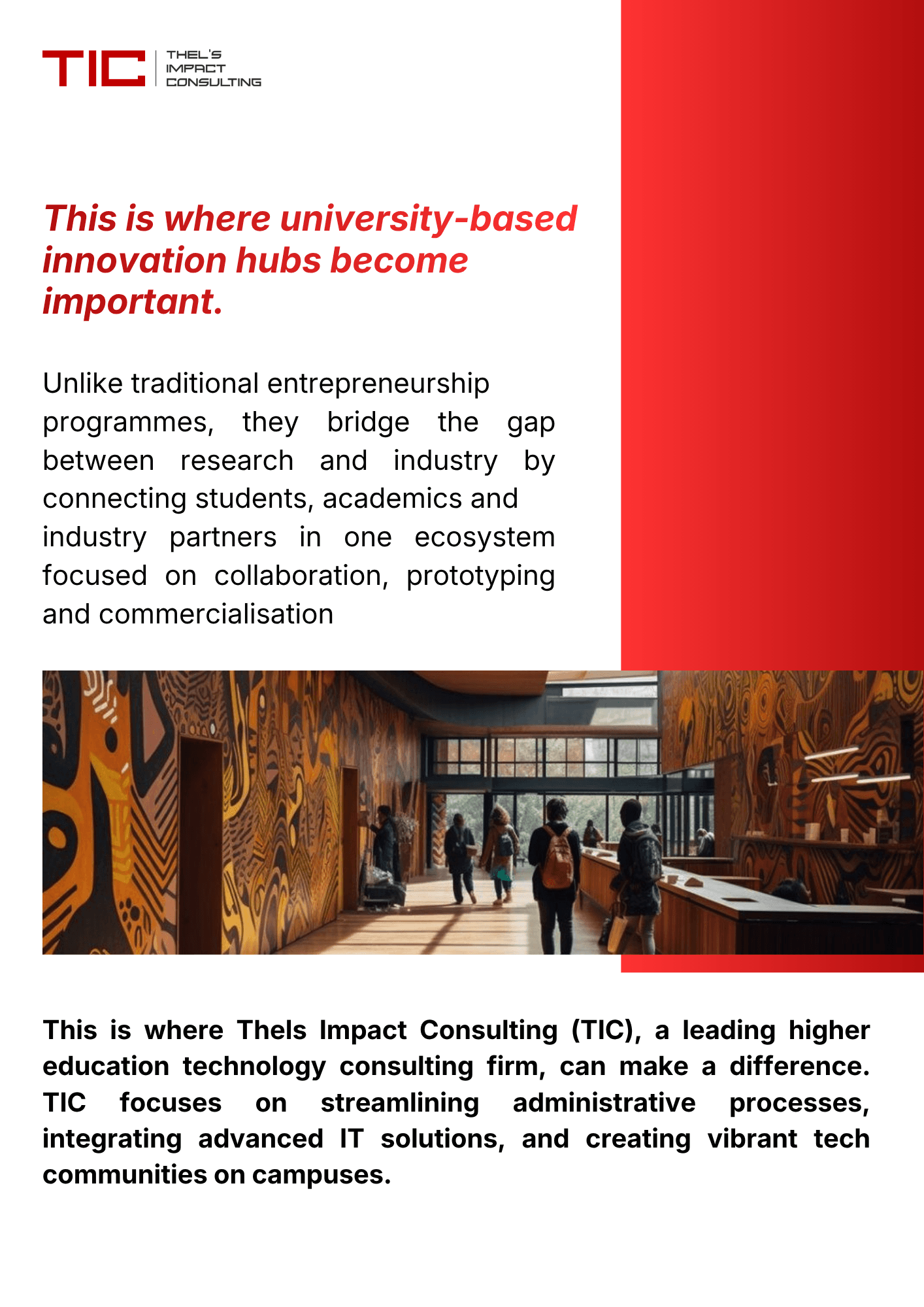 Innovation Hubs are Laudable, but it's not enough.